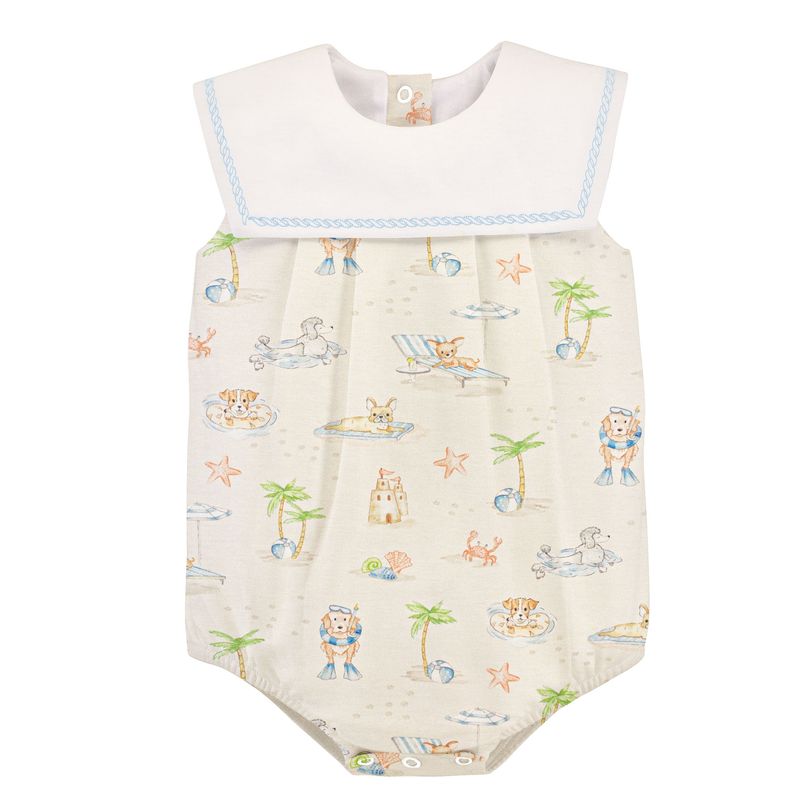 Summer Tails Bubble w/ Sailor Collar