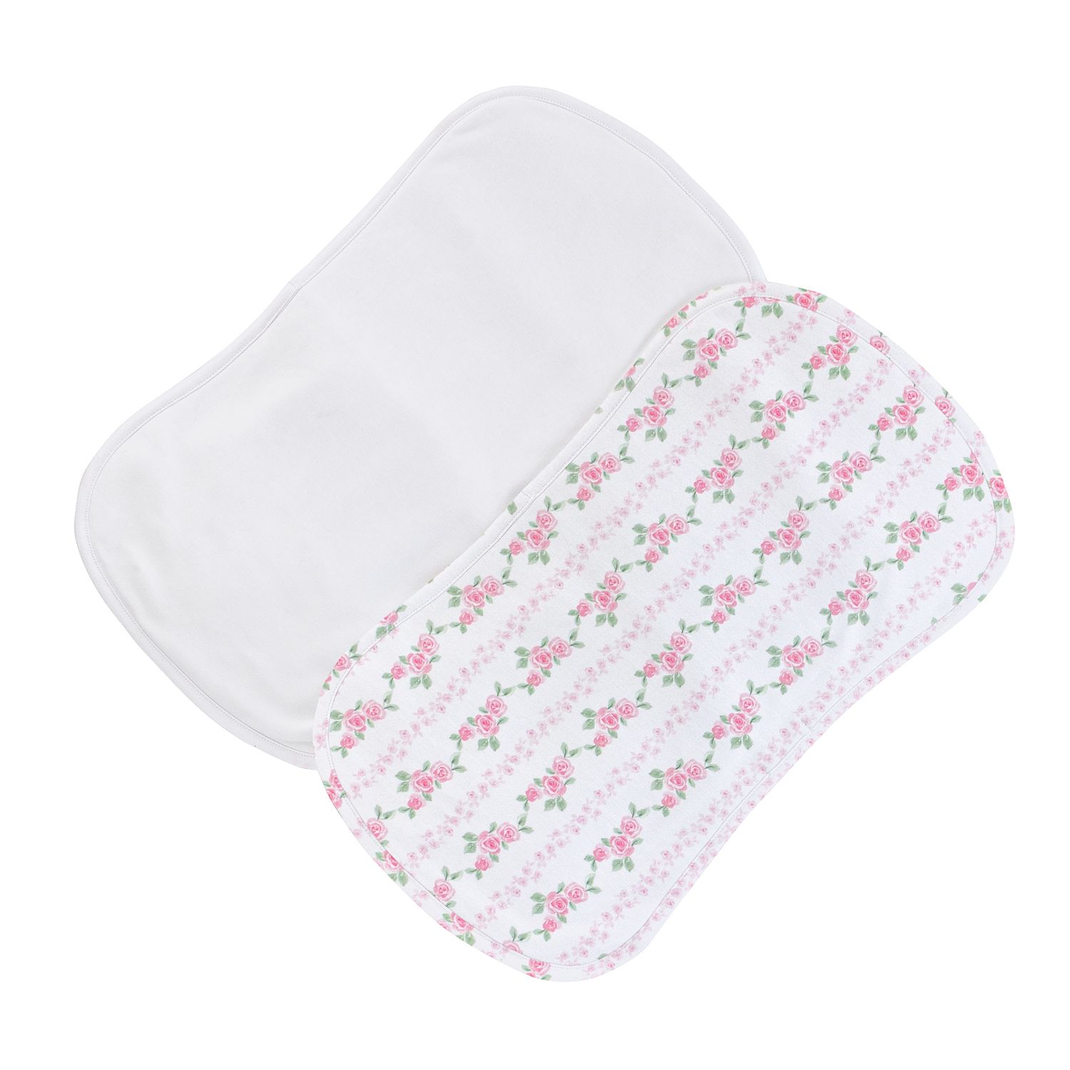 Soft Roses Burp Cloth Set