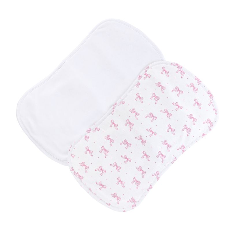 Tiny Pretty Bows Burp Cloth Set