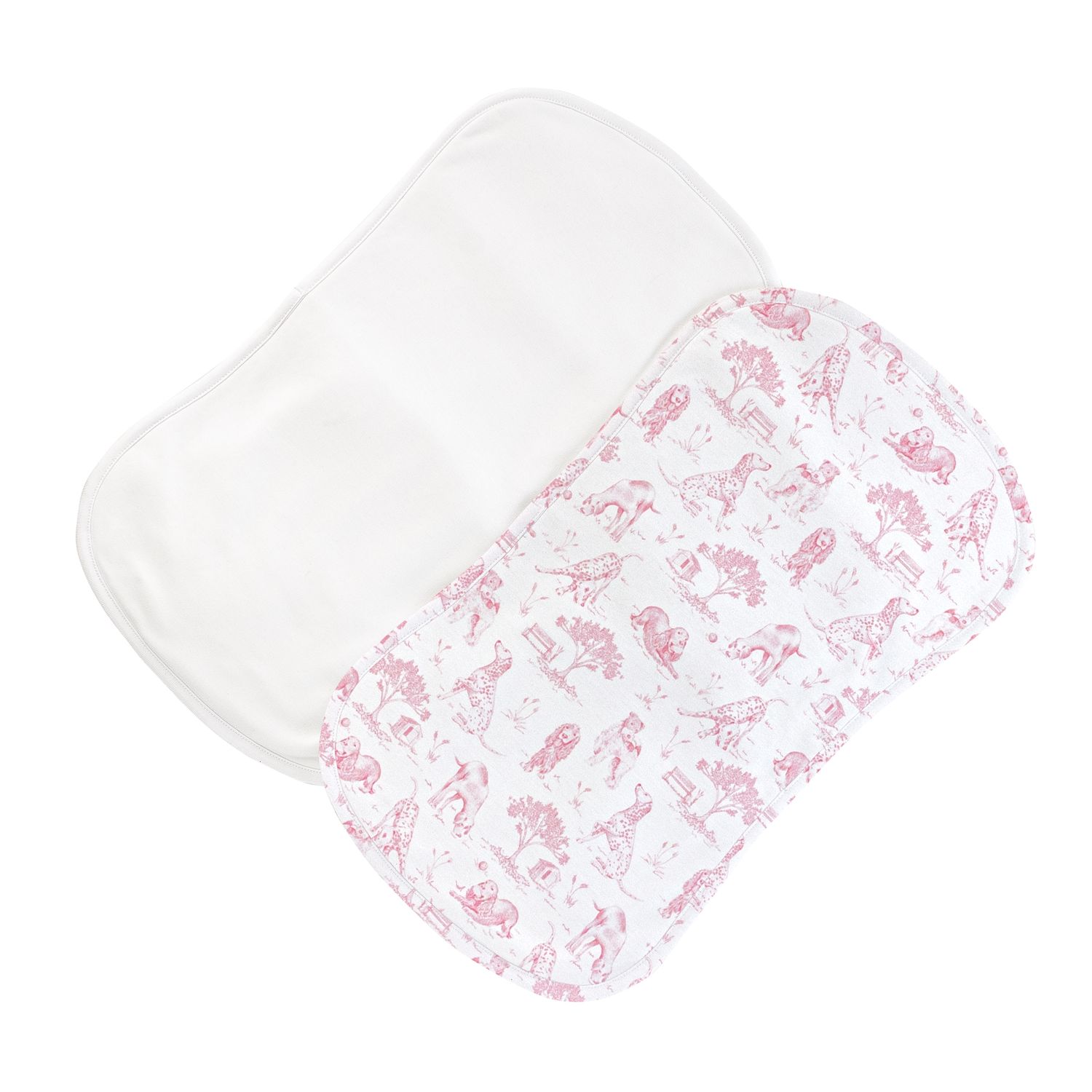 Barking Bliss Burp Cloth Set - Pink