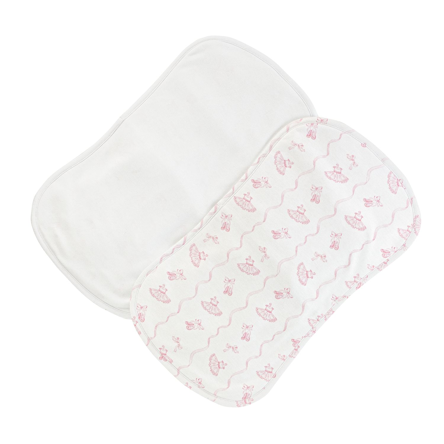 Sugarplum Steps Burp Cloth Set