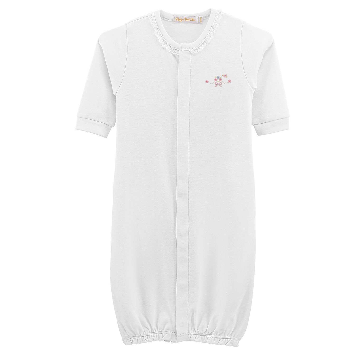 Sweet Bows Conv. Gown w/ Lace Trim