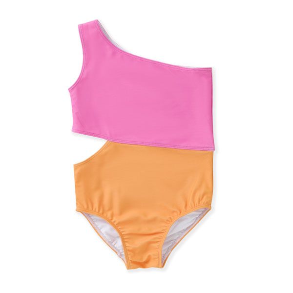 Pink &amp; Orange Cut-Out Swimsuit