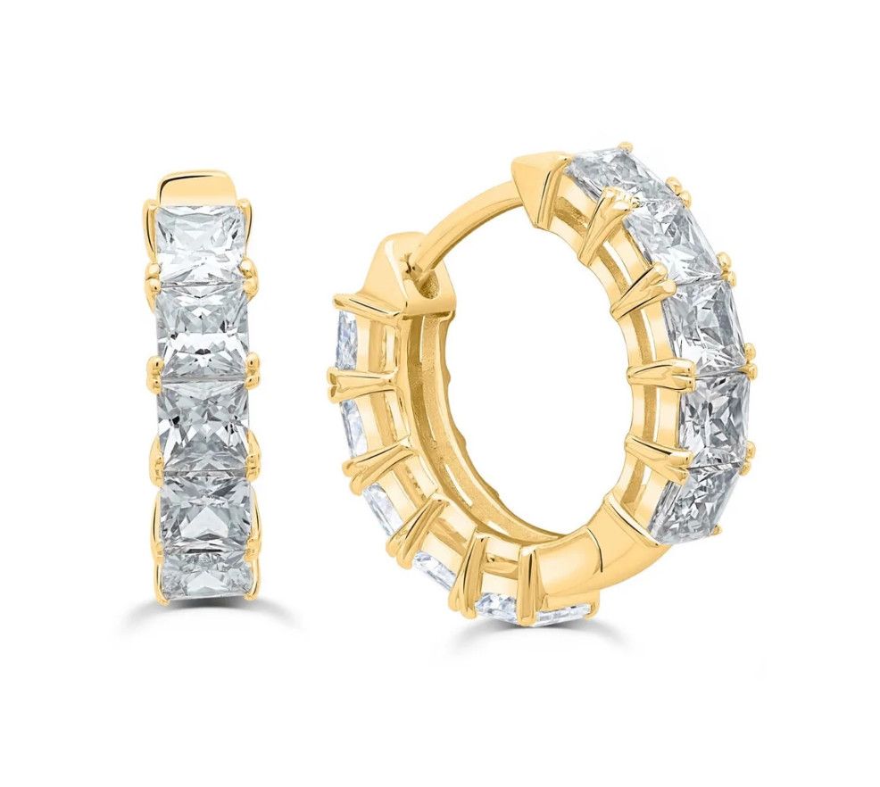 Princess Cut Huggie YG