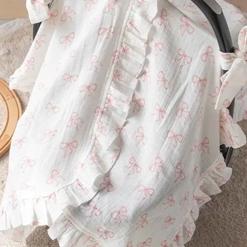 Ribbon Stroller Cover- Pink