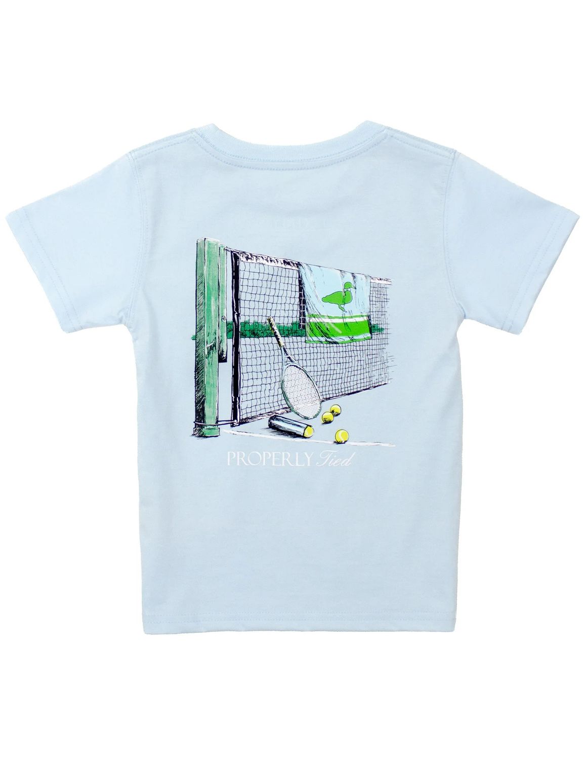 Boys Courtside Short-Sleeve Tee- Periwinkle