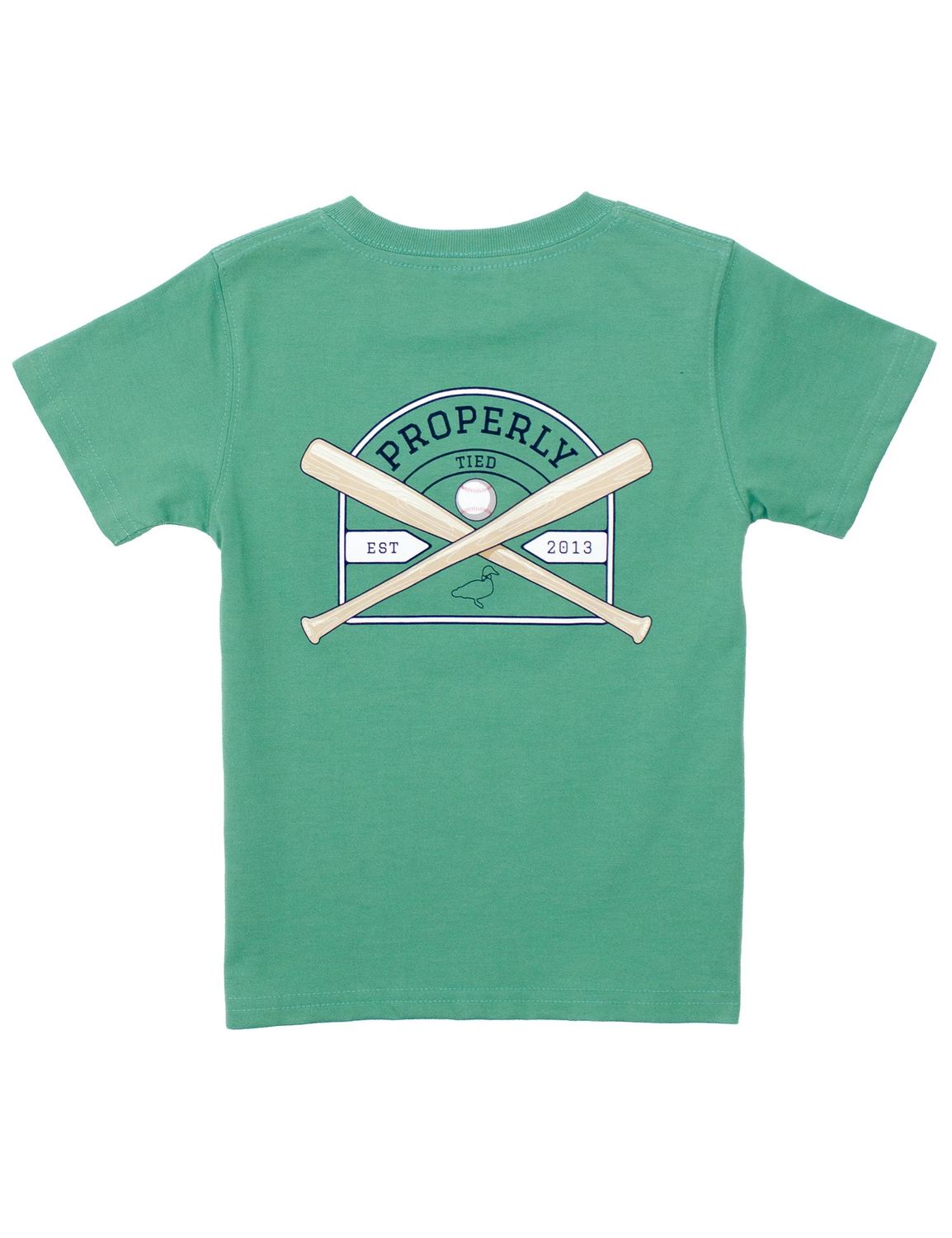 Boys Baseball Shield Short-Sleeve Tee- Ivy