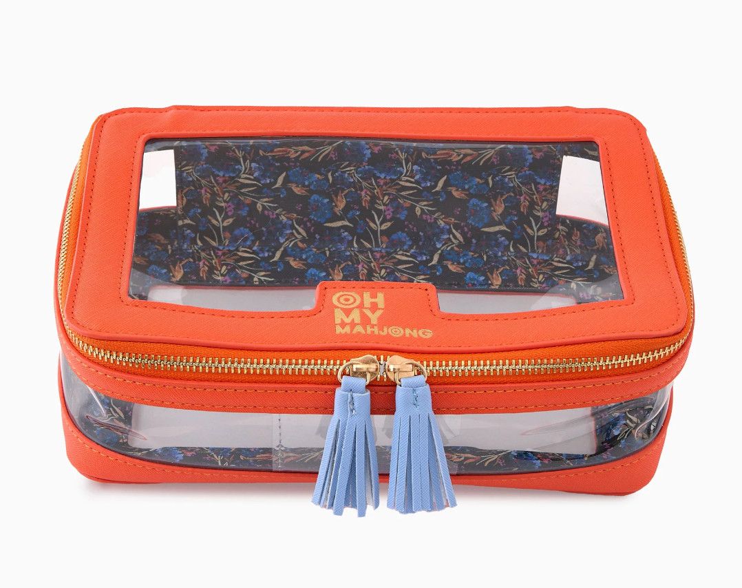 Orange Tile Storage Mahjong Bag