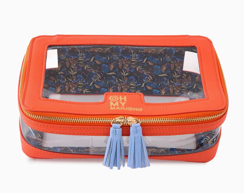 Orange Tile Storage Mahjong Bag