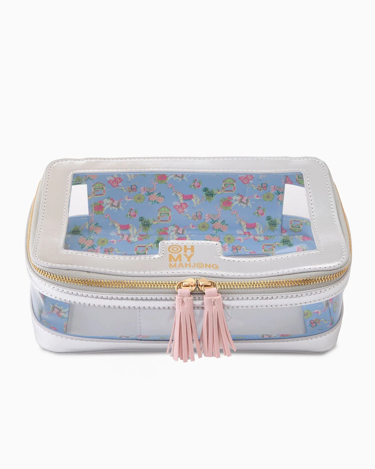 Silver Tile Storage Mahjong Bag