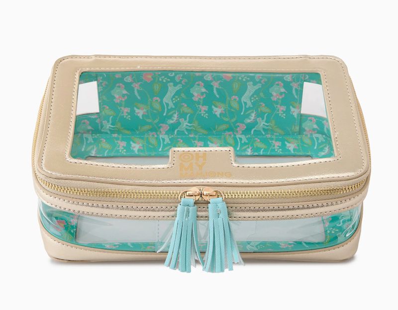 Gold Tile Storage Mahjong Bag