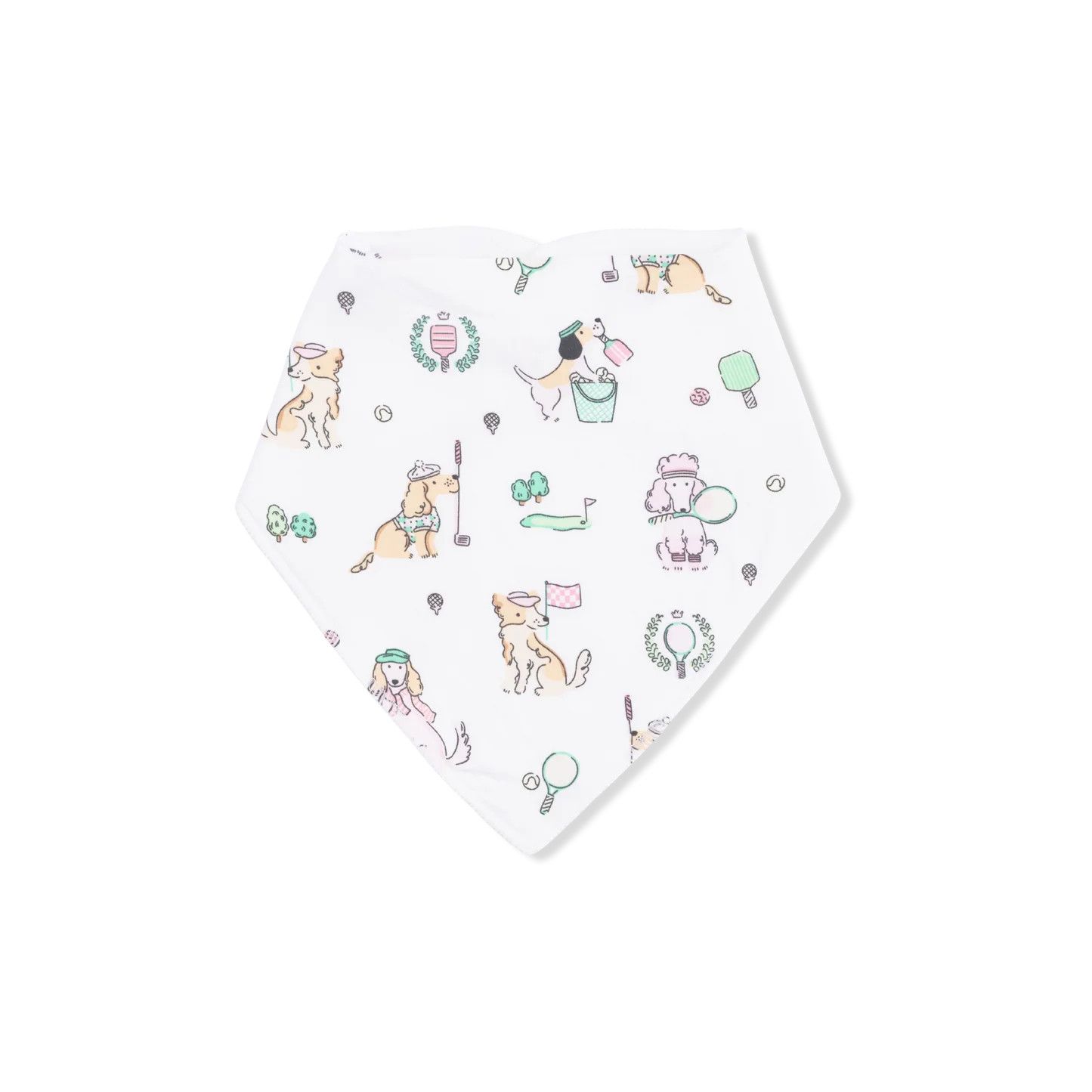 Pink Country Club Dogs  Bandana Bib One Size