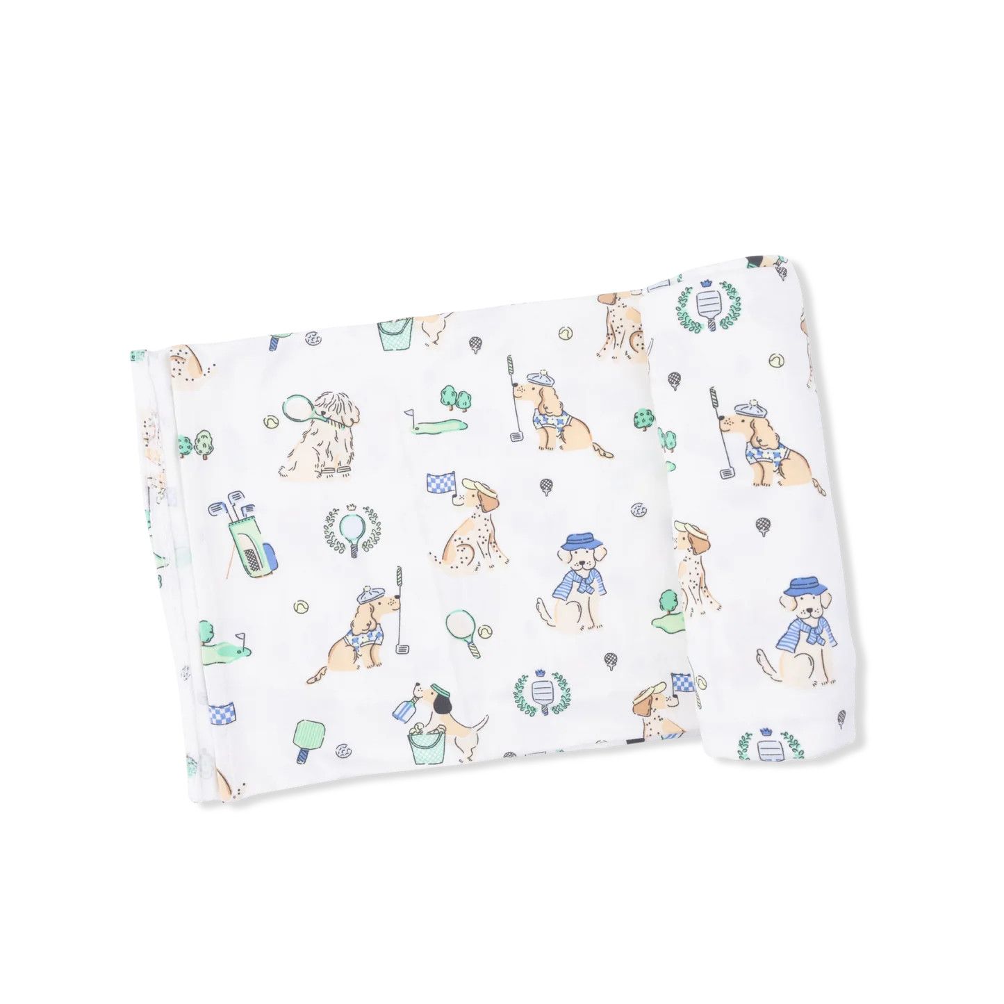 Country Club Dogs Swaddle Blanket 45x45