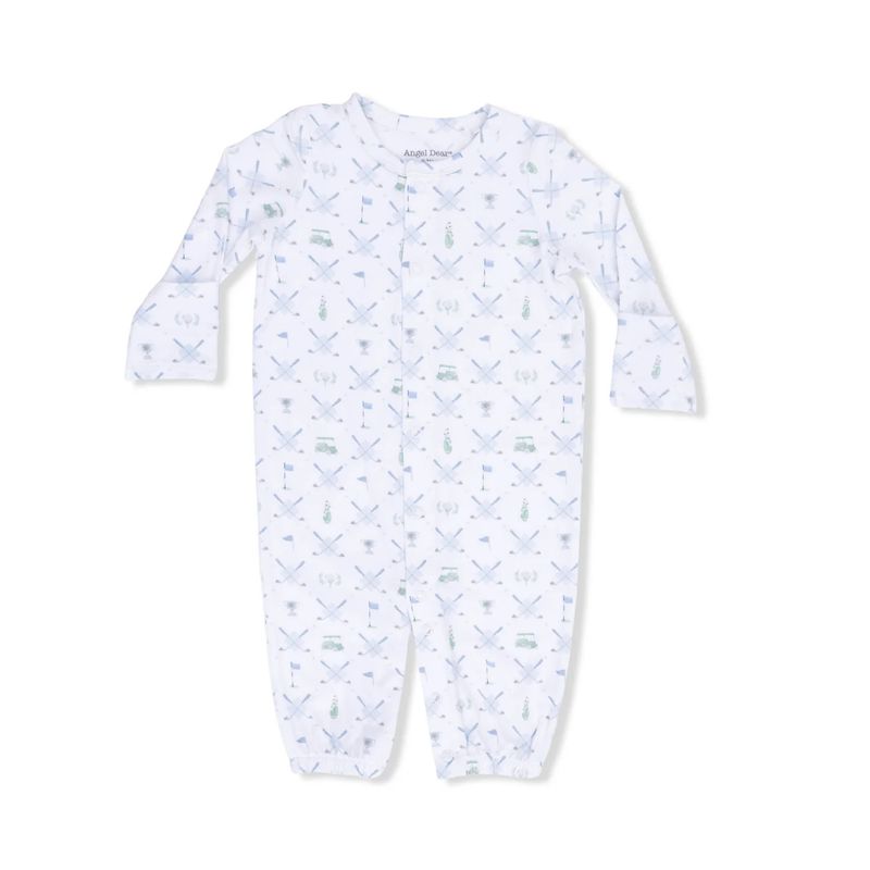 Blue Golf Trellis Converter Gown 0-3M
