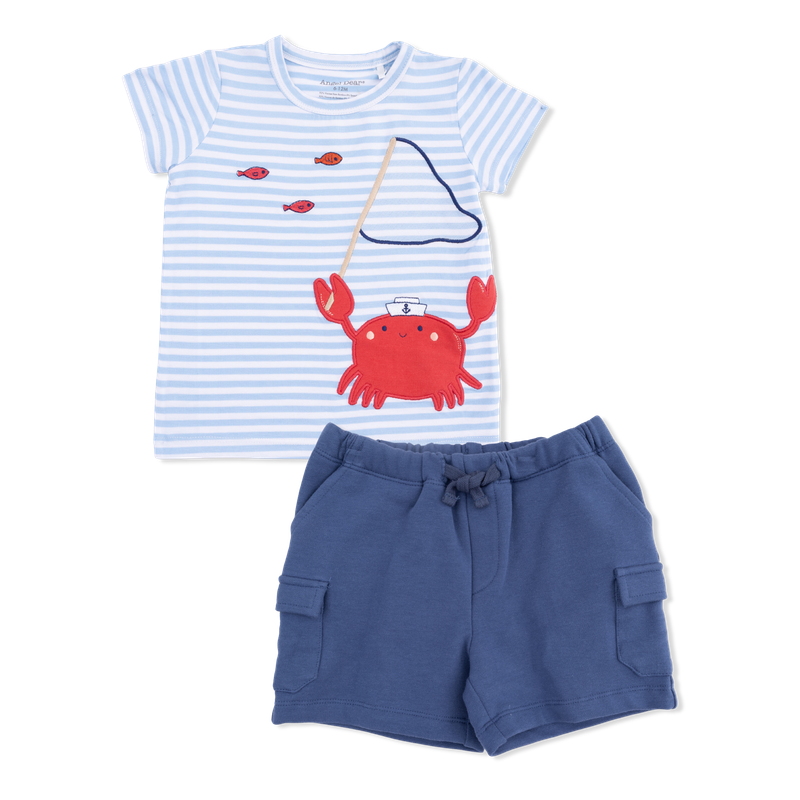 Sailor Sea Creatures Crew Neck Tee and Short