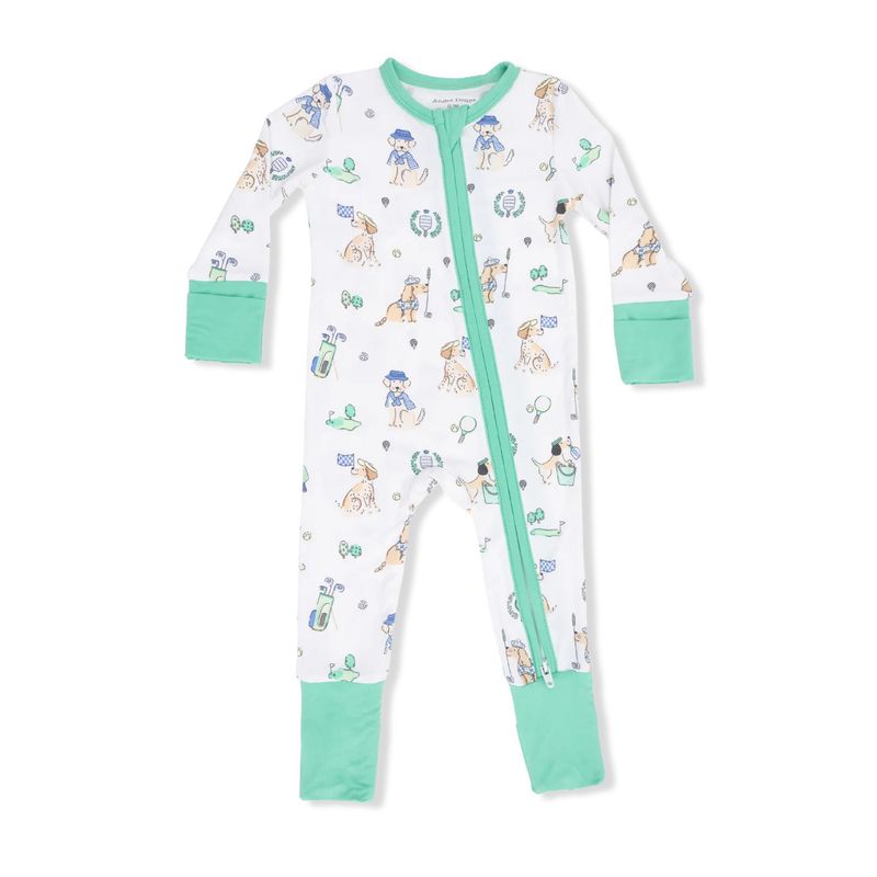 Neutral Country Club Dogs Convertible Romper