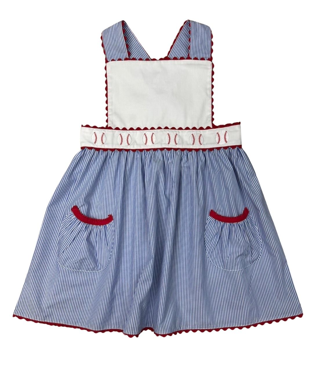 Classic Baseball Ric Rac Dress