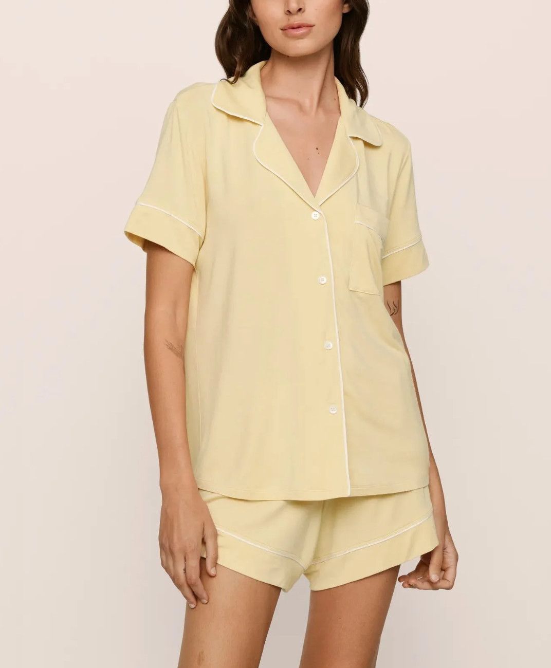 Gisele Relaxed Short PJ Set Butter Cream/Ivory