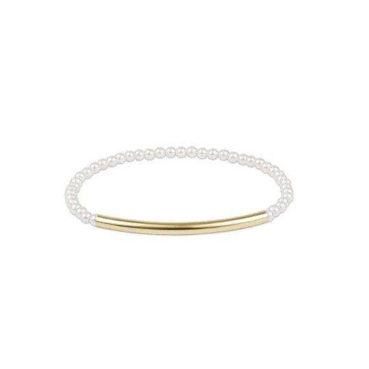 Bliss Bar Smooth Pearl 3mm Bracelet