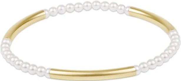 Bliss Bar Pattern Pearl 3mm Bracelet