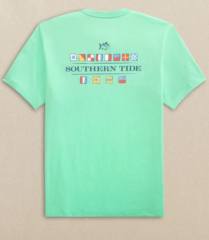 Nautical Flags Perf Tee - Gulf Shore