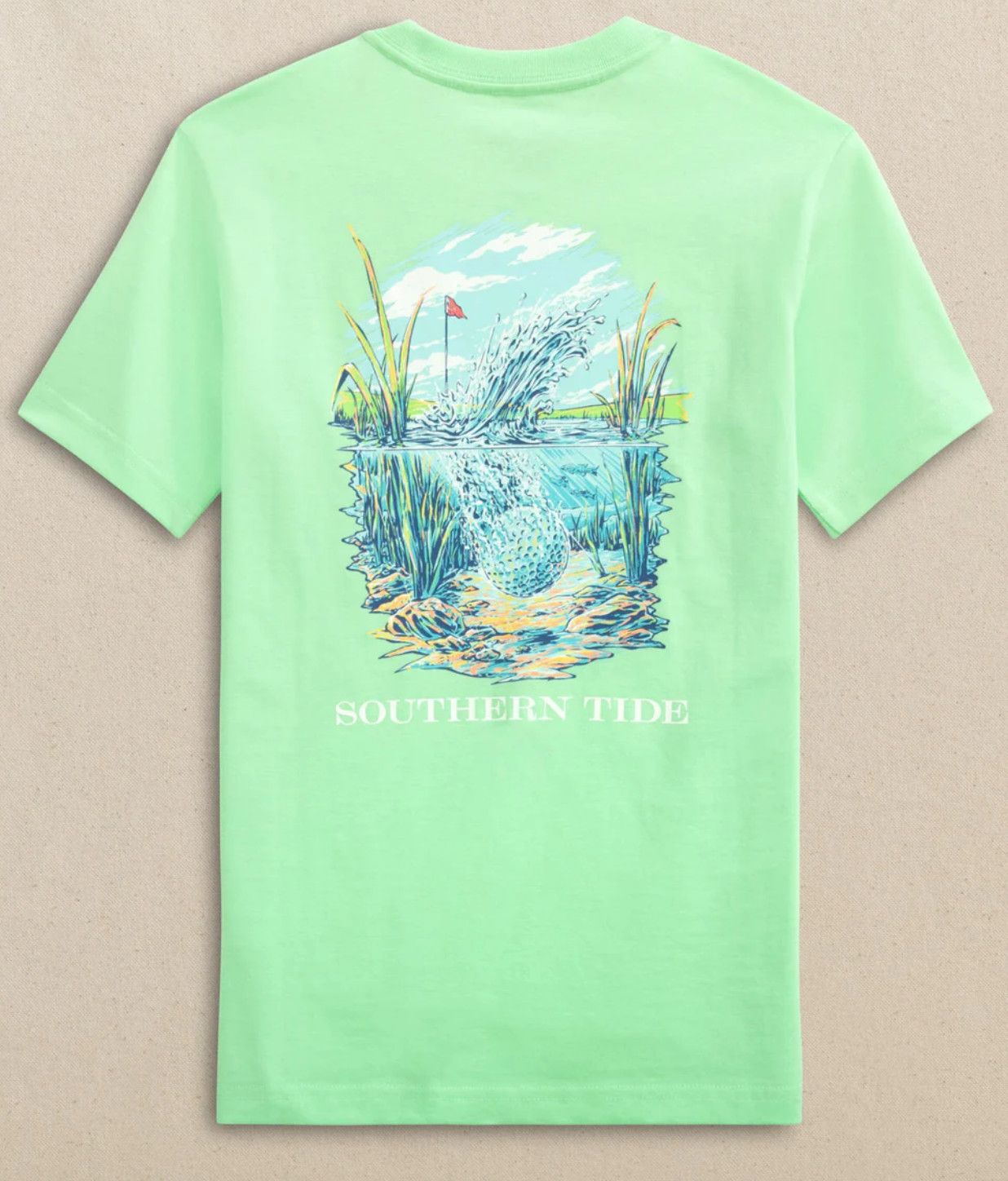 Golf Close Ones Tee - Green Ash