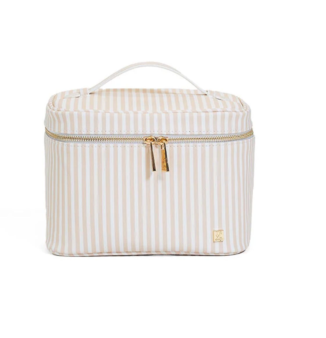 Luxe Vanity Train Case - Pimlico Stripe Sand