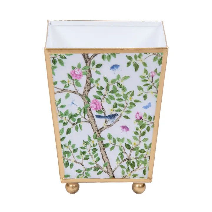 Elsie's Garden Enameled Square Planter