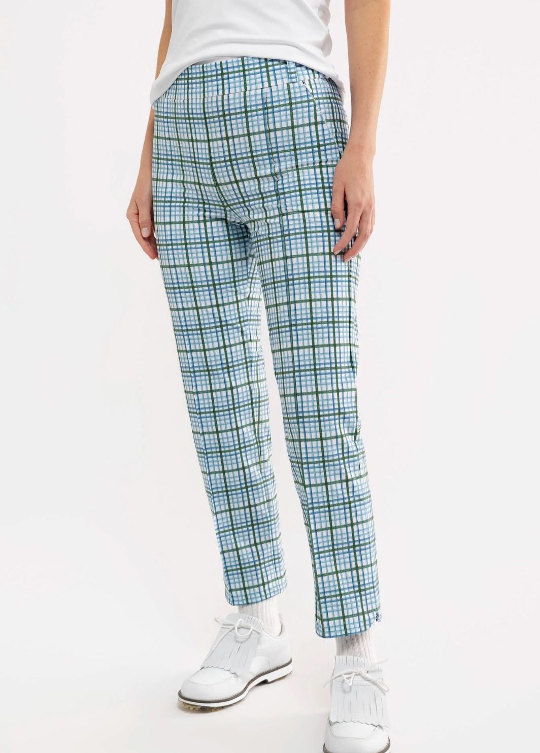 Portia Pant- Meadow Plaid 