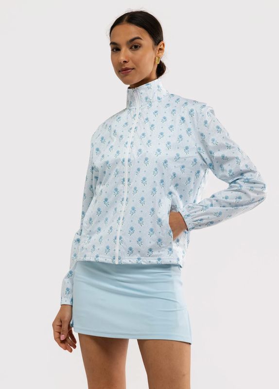 Weezie Jacket- Blue Dot Floral 