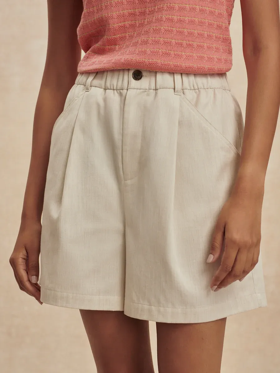 Tansy Woven Short 3- Ivory