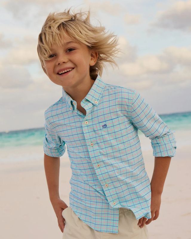 Edisto Island Plaid Coastal Sportshirt