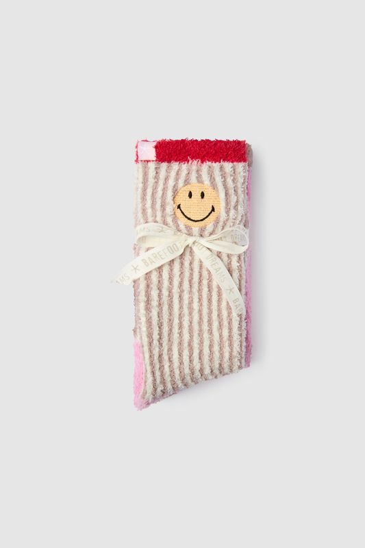 BFD CozyChic Smiley Ribbed Sock Set