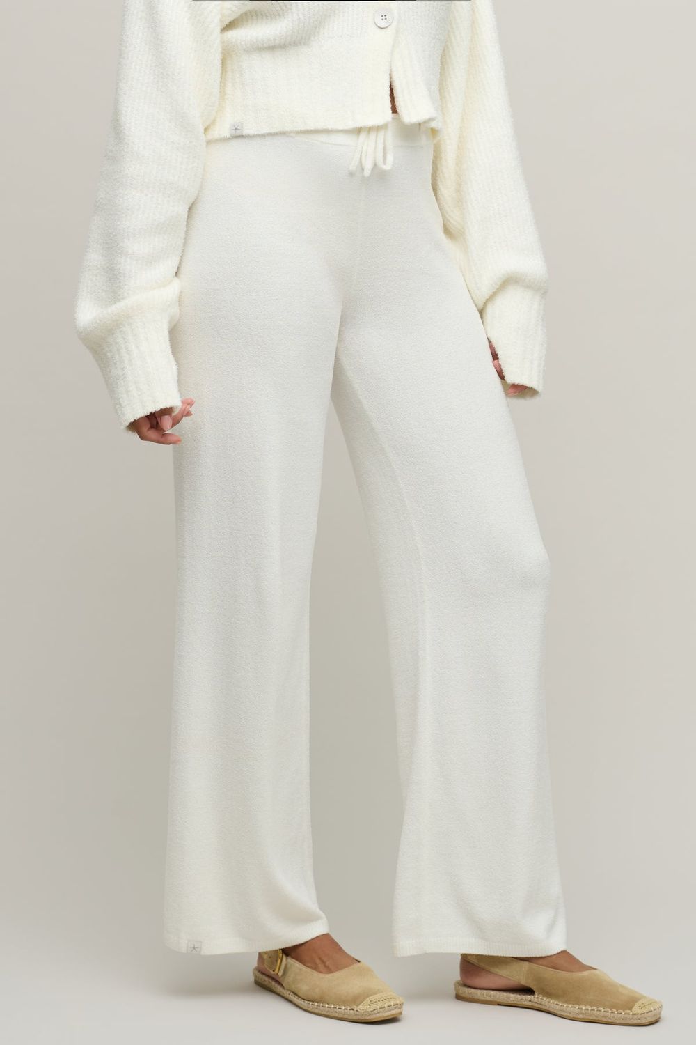 BFD-Tie Waist Relaxed Pant -Pearl