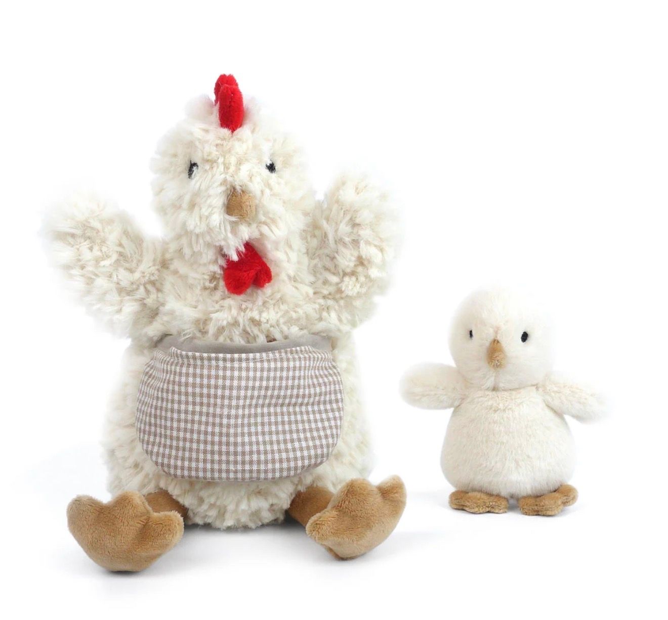 Mother Hen and Baby-Cream