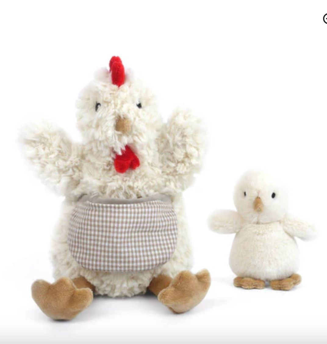 Mother Hen and Baby-Cream