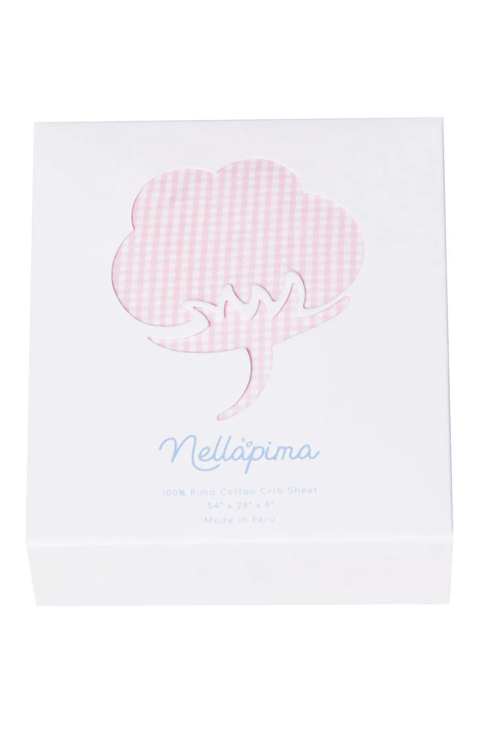 Pink Gingham Crib Sheets