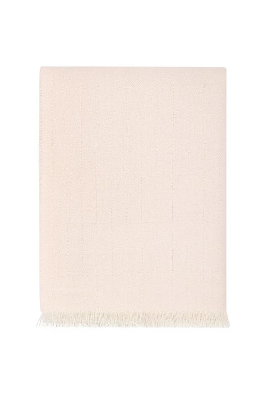 Herringbone Baby Alpaca Woven Blanket- Pink