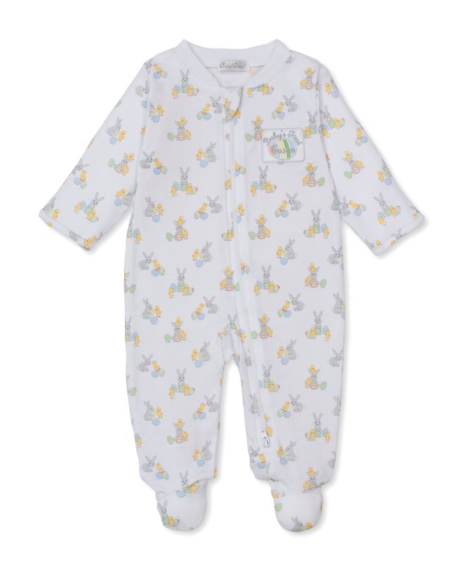 KK Baby's First Easter Zipper Footie