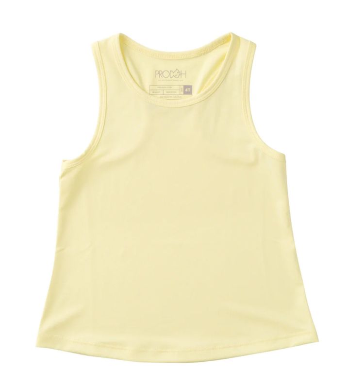 Active Racerback Tank Top – Solid Yellow Pear