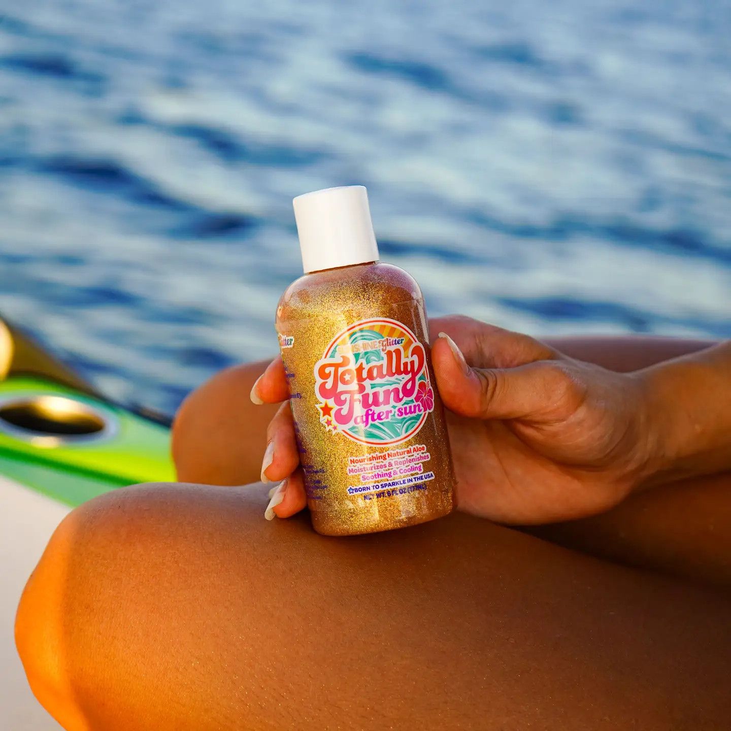 Totally Fun After Sun Glitter Aloe Body Gel 6 oz