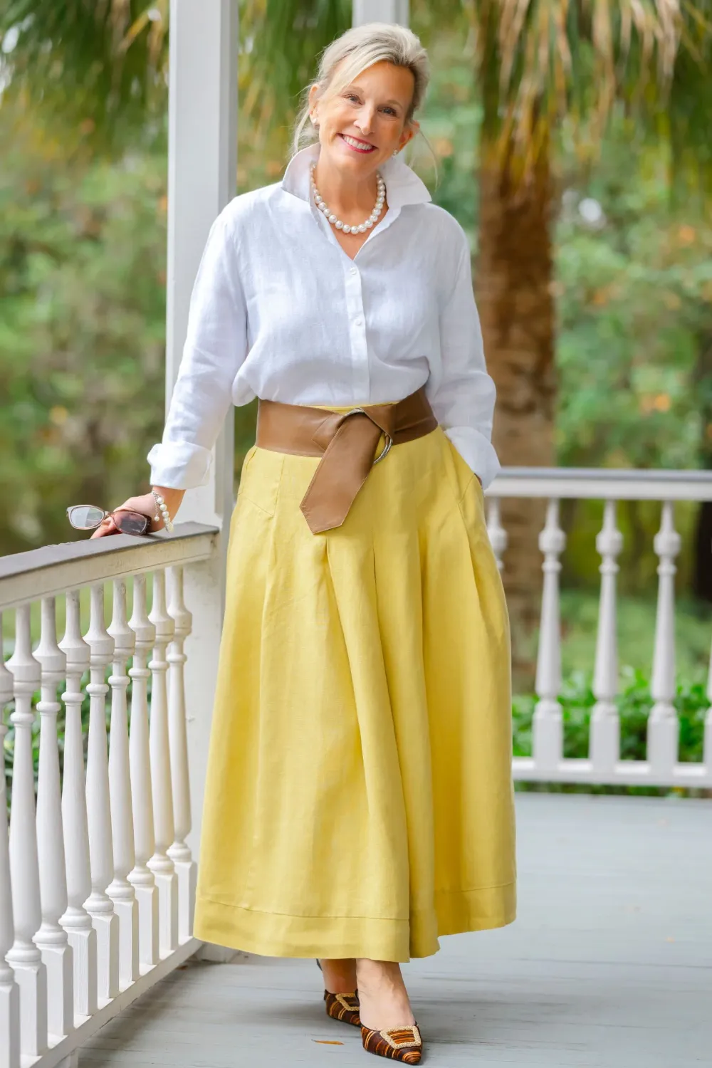Lizzy Linen Skirt - Limoncello