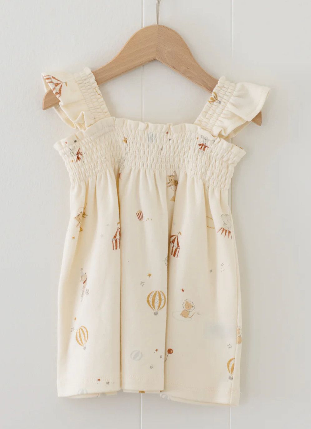 Smocked Jersey Dress - Ditsy