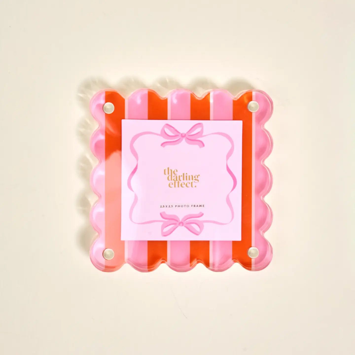 Little Moments Acrylic Picture Frame–Sicily Stripes Pink