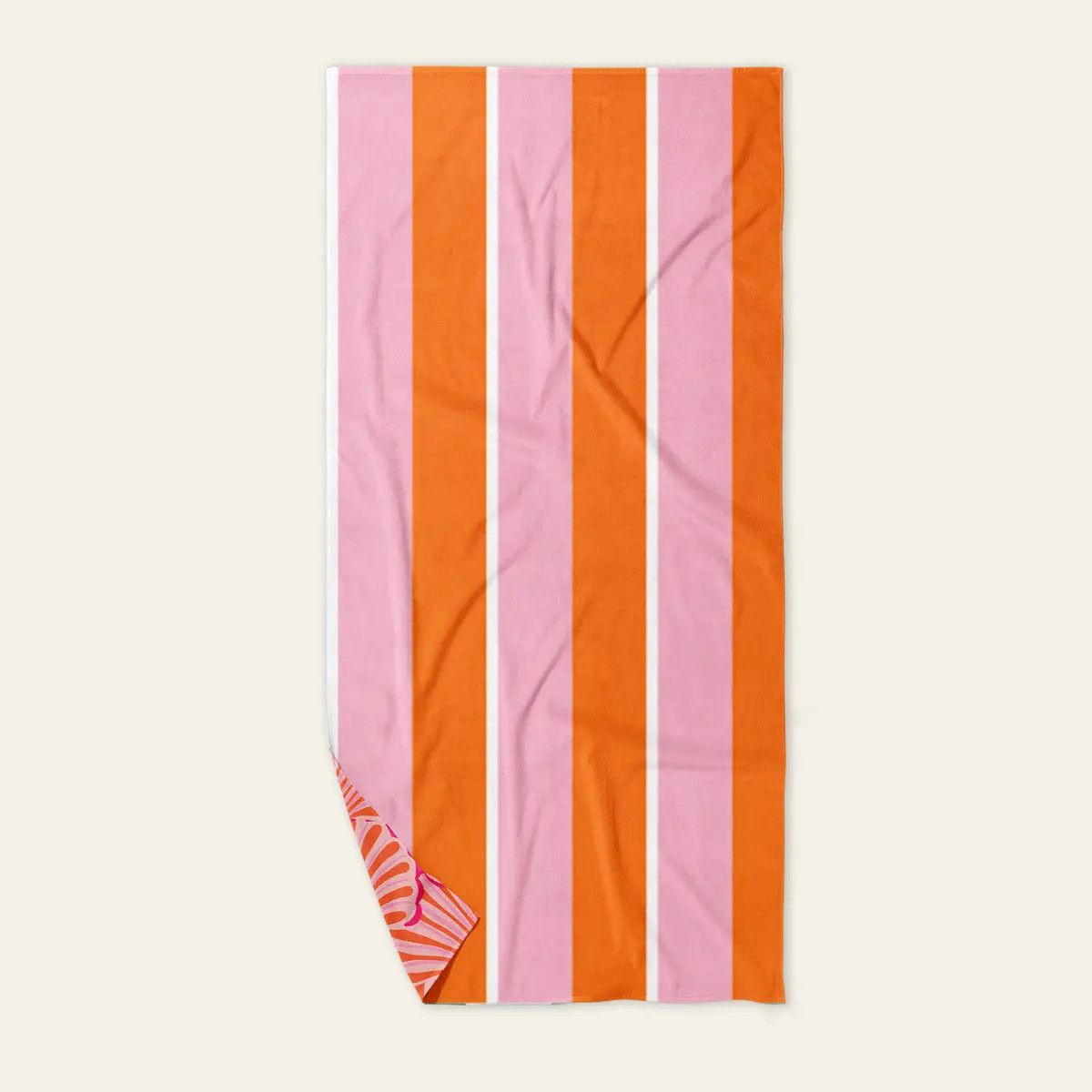 XL Quick Dry Beach Towel- Sicily Stripes Pink