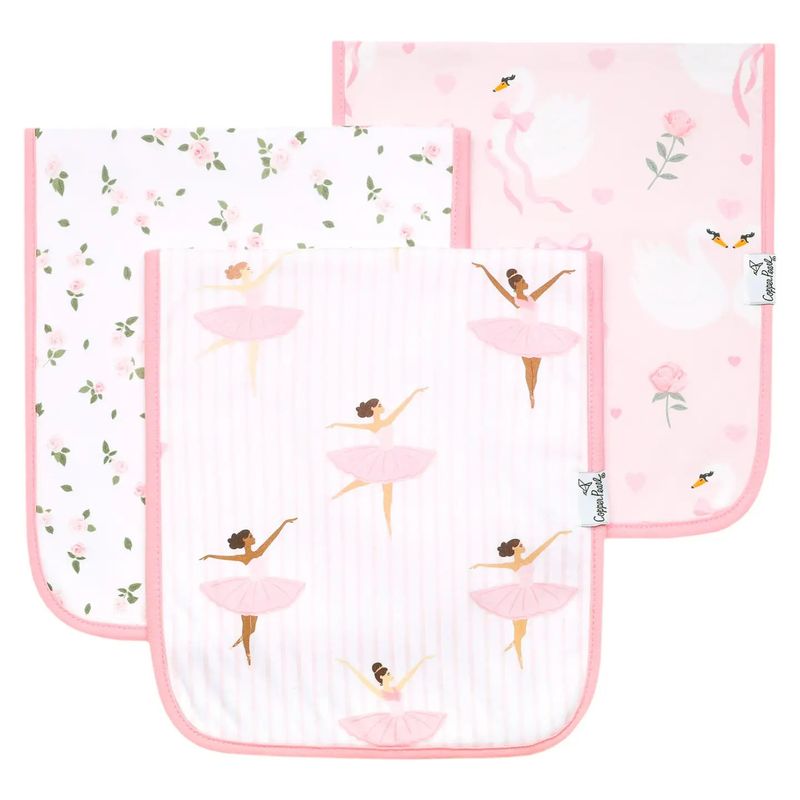 3-Pack Premium Burp Cloths- Katerina