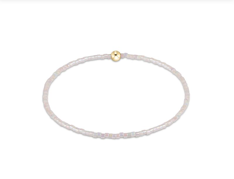 E Newton Extends Hope Unwritten Bracelet-  Classic Silk White
