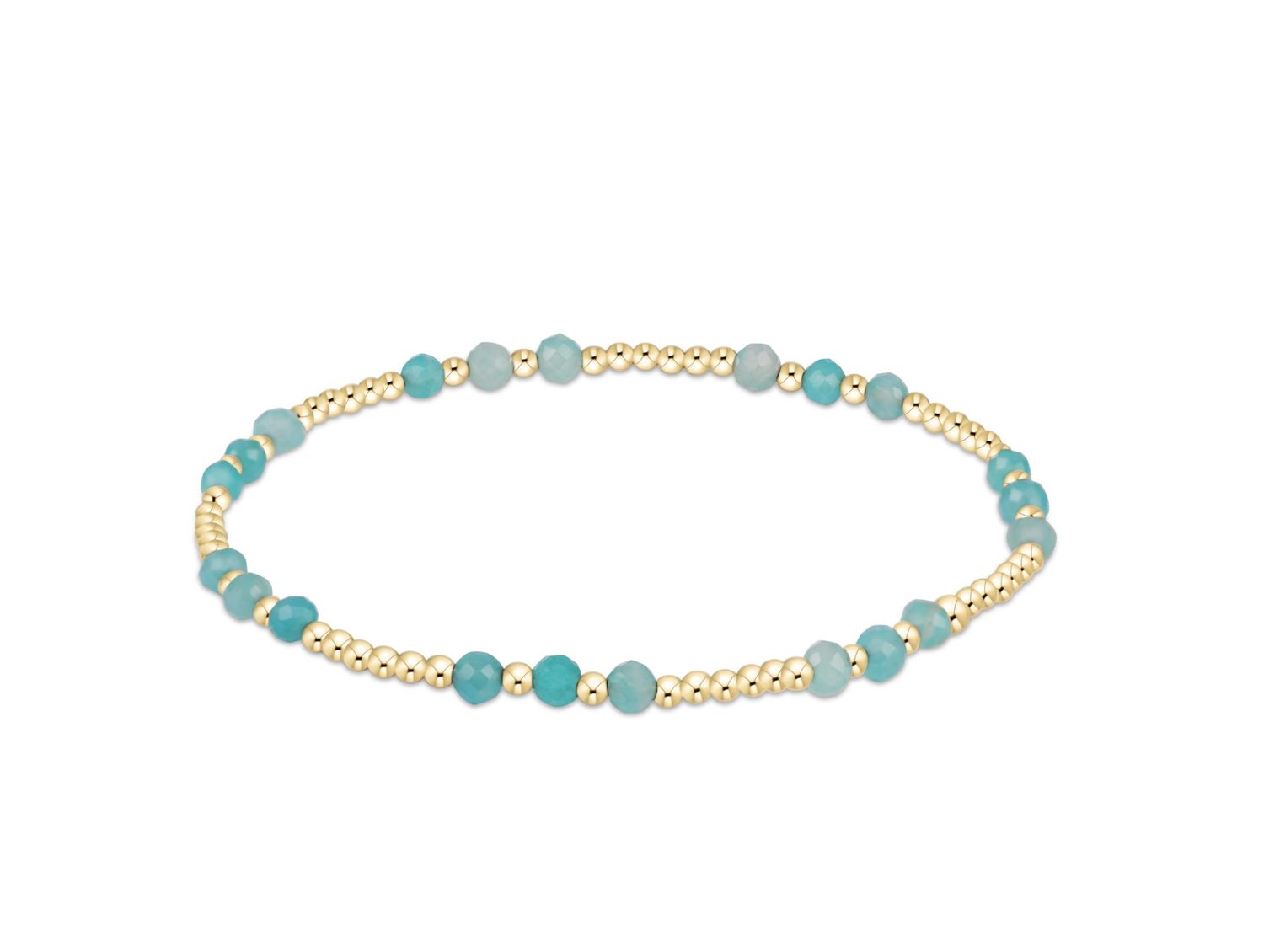 E Newton Joy Gem 3mm Bracelet- Amazonite