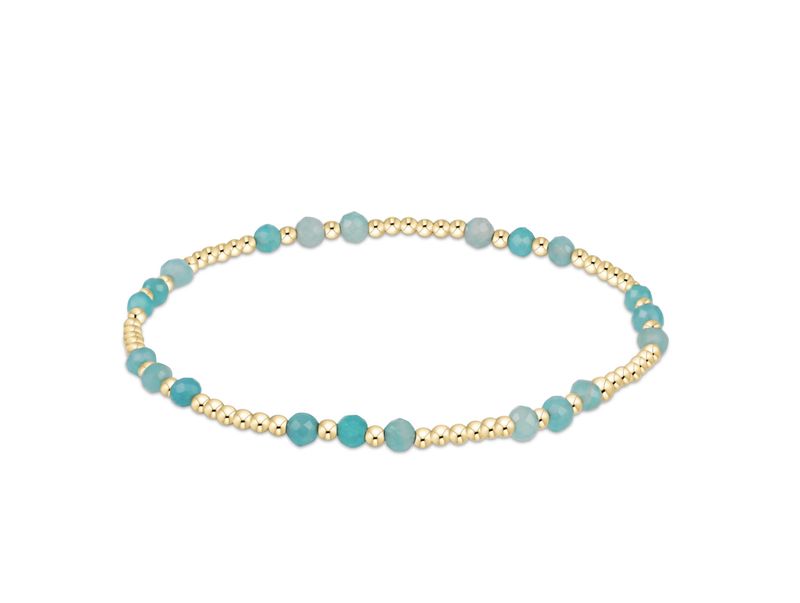 E Newton Joy Gem 3mm Bracelet- Amazonite