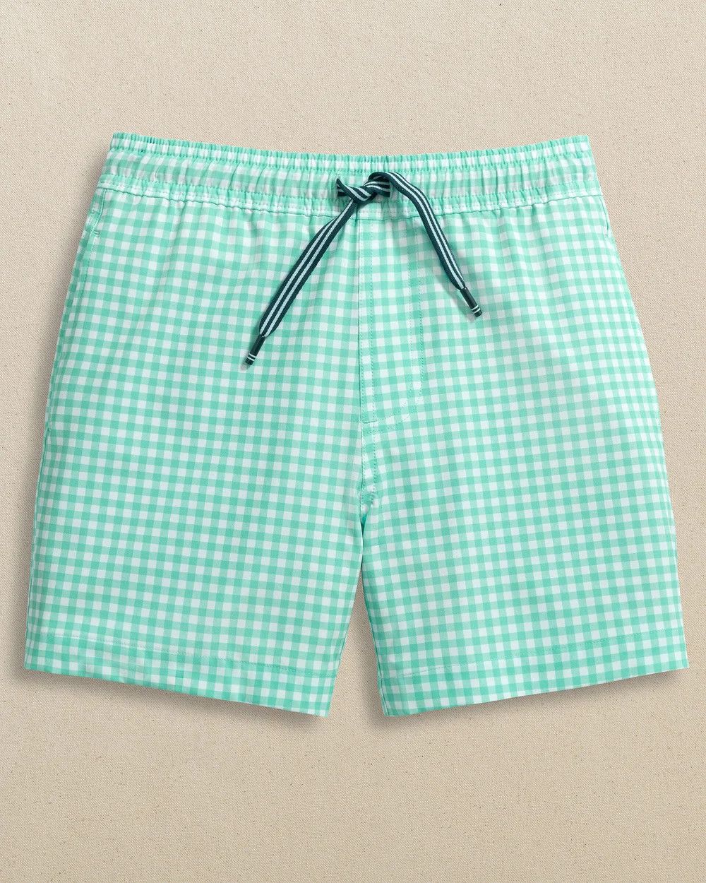 Boys Pelican Bay Gingham Swim Trunk